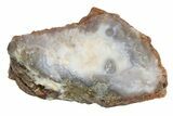 Polished, Banded Agate Nodule Section - Agouim, Morocco #187142-1